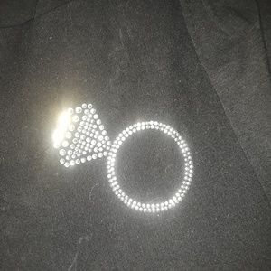 Black Bride Rhinestone Hoodie